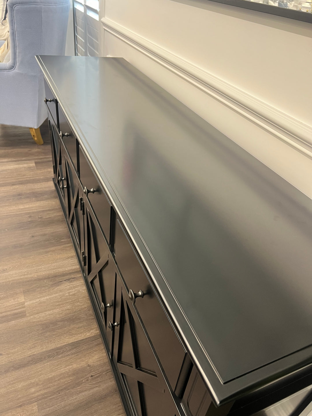 Sorrento Hamptons 4 Drawer Buffet Black