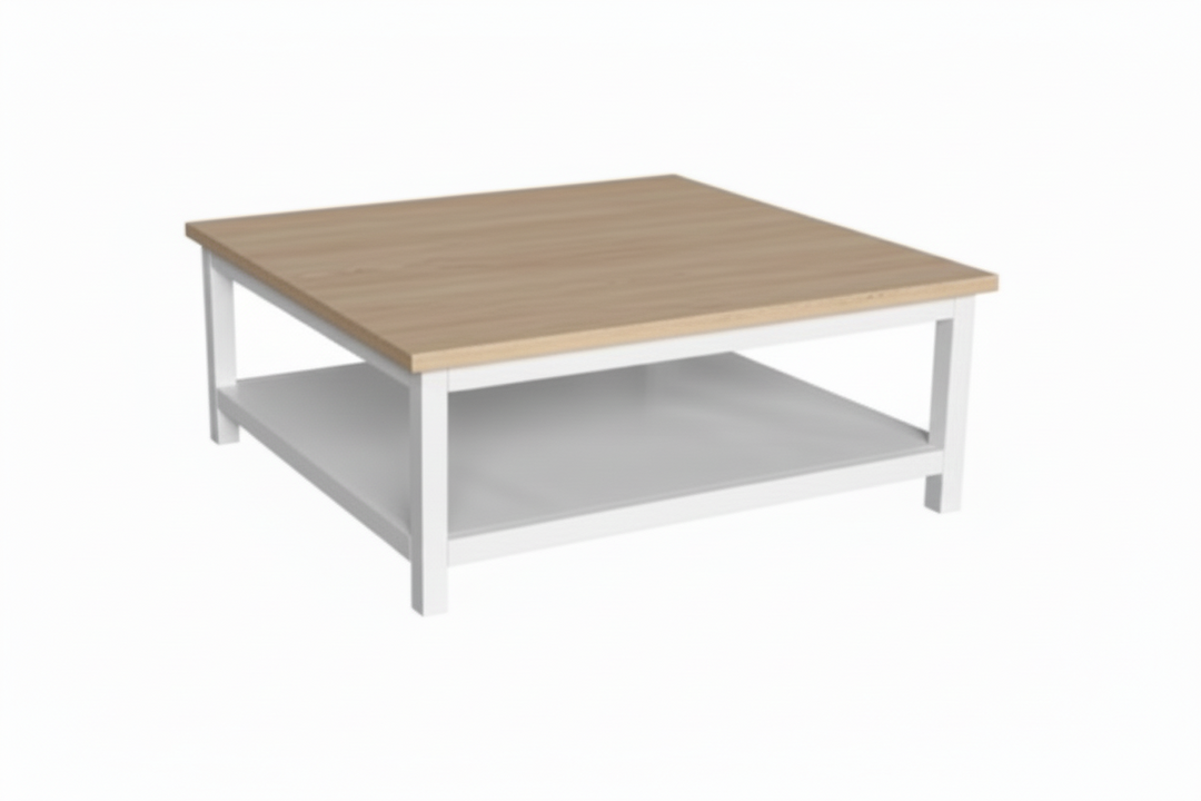 Laguna Square Coffee Table Wood Top