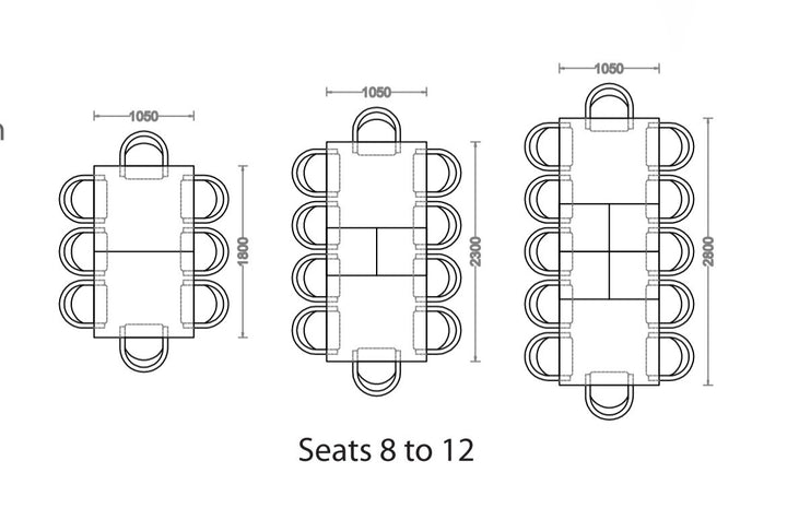Stamford Oak Extendable Dining Table 180cm to 280cm