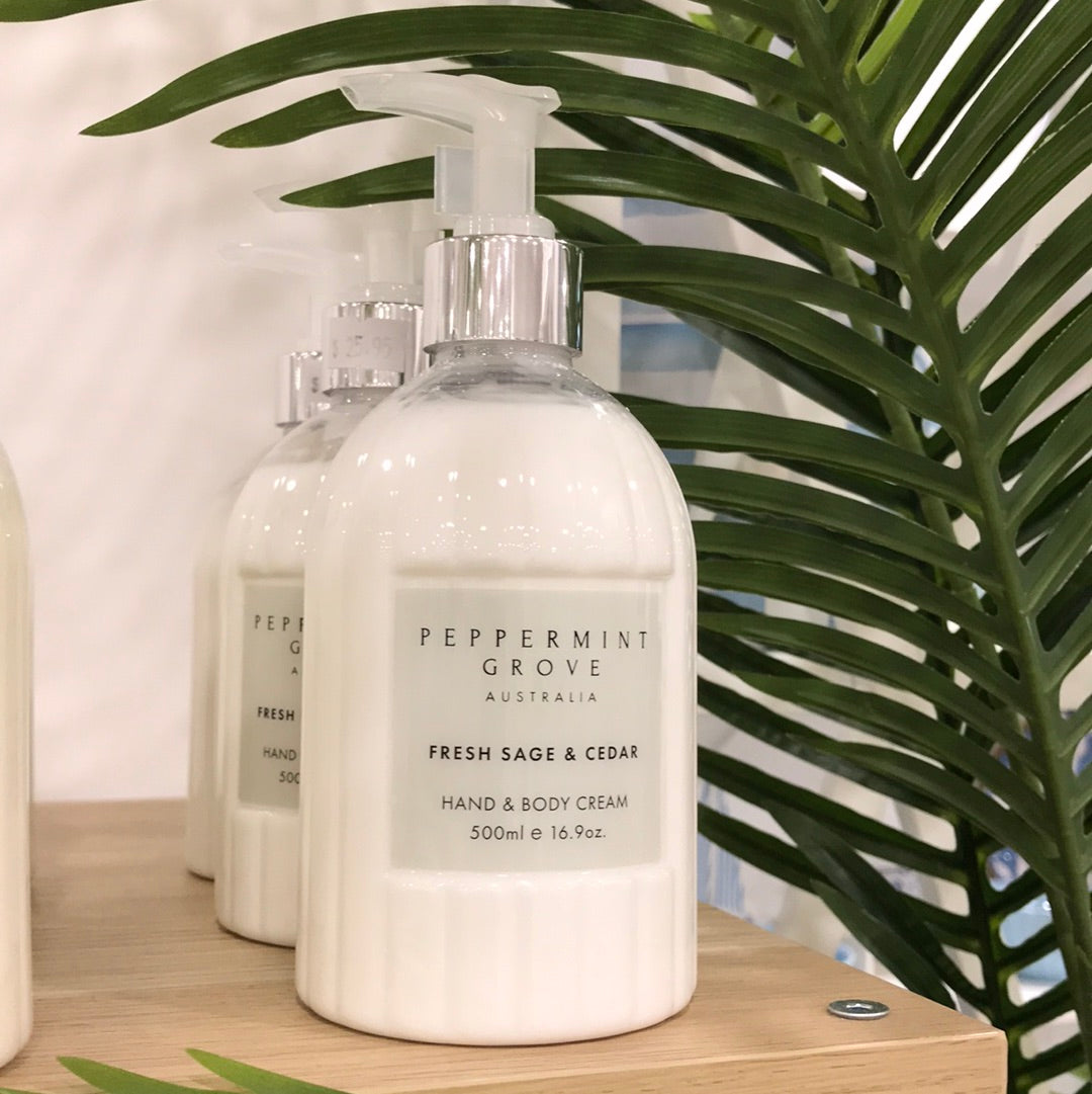 Fresh Sage & Cedar Hand & Body Cream