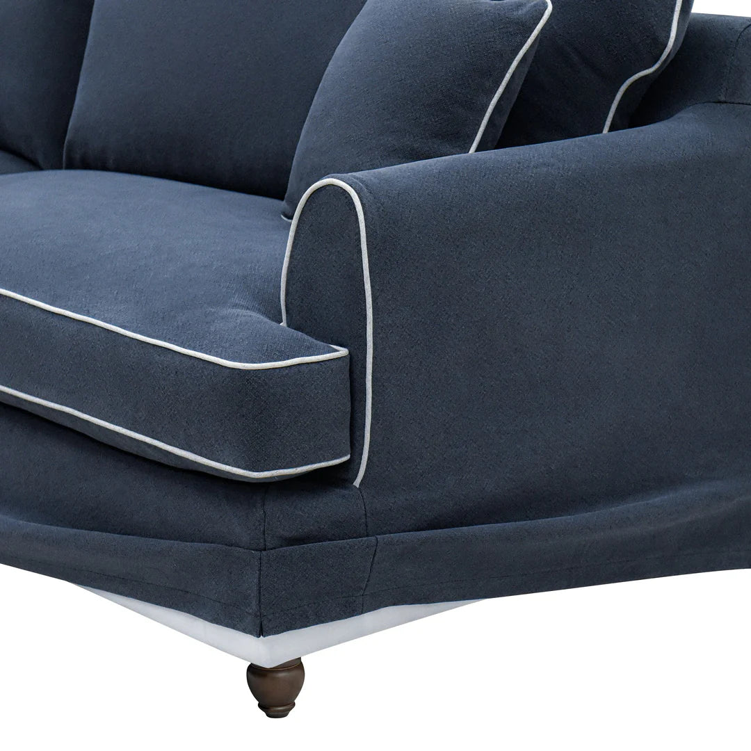Hampton 3 Seater Sofa Navy