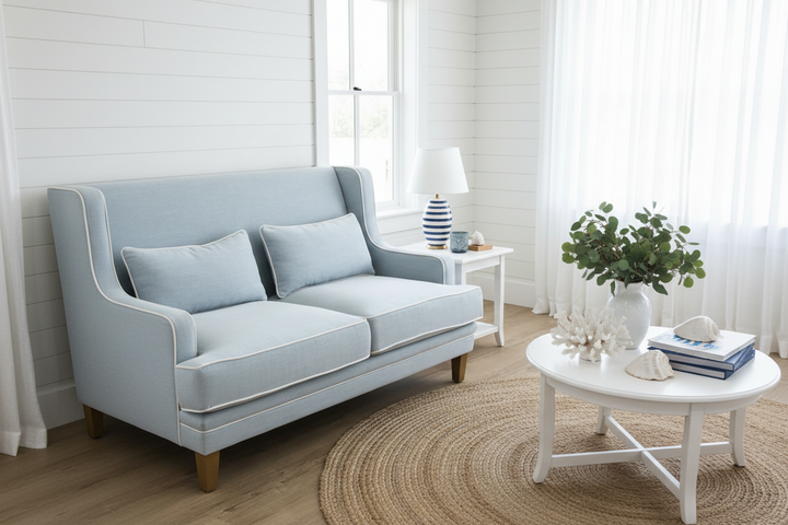 Bondi Hamptons  2 Seater Sofa Duck Egg