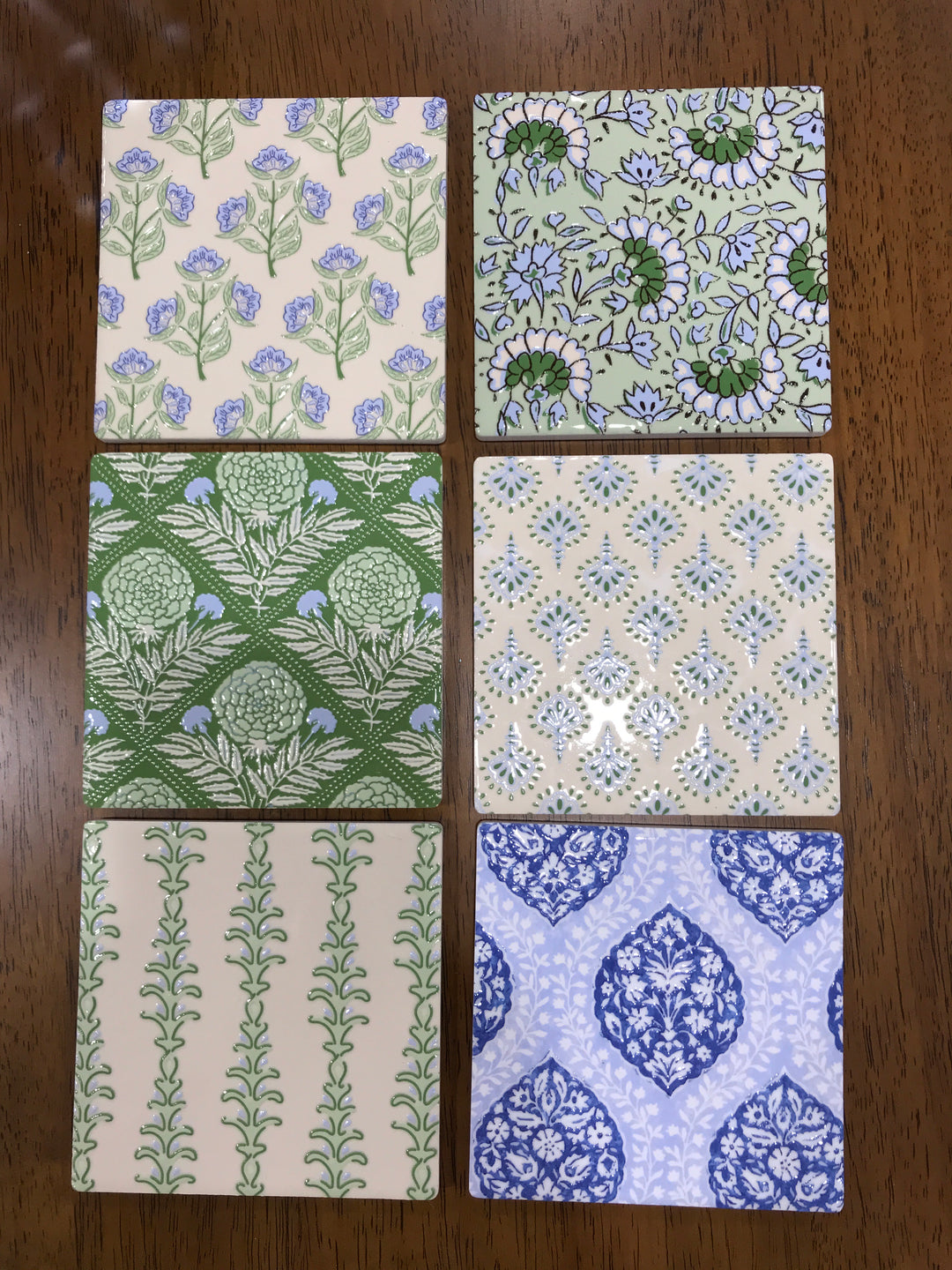 Charvi Ceramic Coaster 6 asst Designs