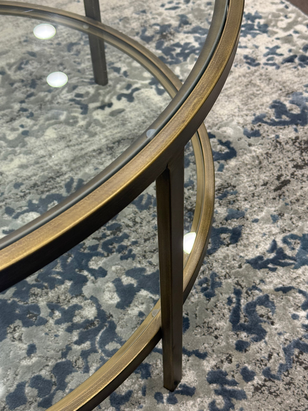 Palladium Brass Coffee Table
