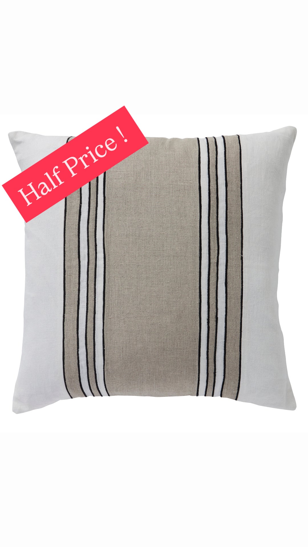 Linen Chateau Stripe Cushion