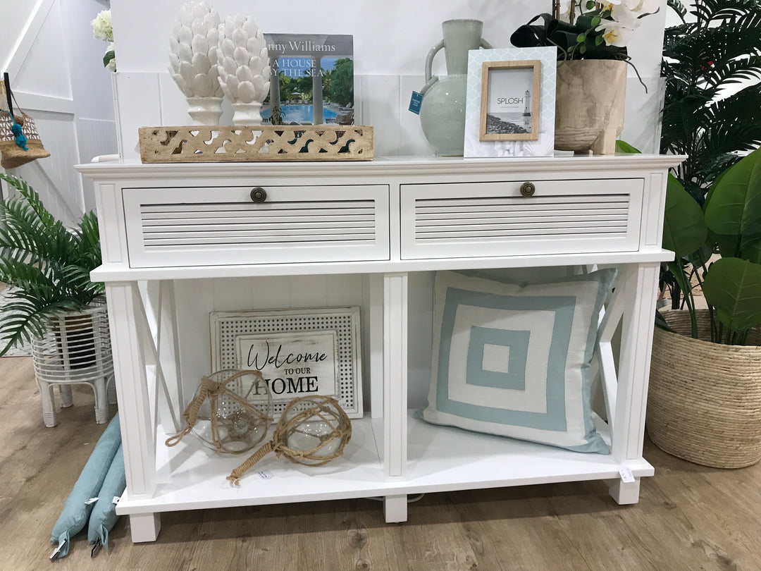 Catherine Island 2 Drawer Console Table FLOORSTOCK OPS