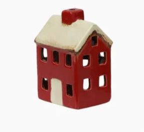Alsace Petite Tea Light  Chalet Red Cream