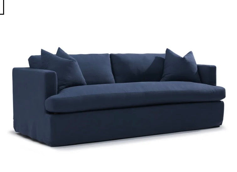 Manhattan 3 Seater Sofa Navy  Linen