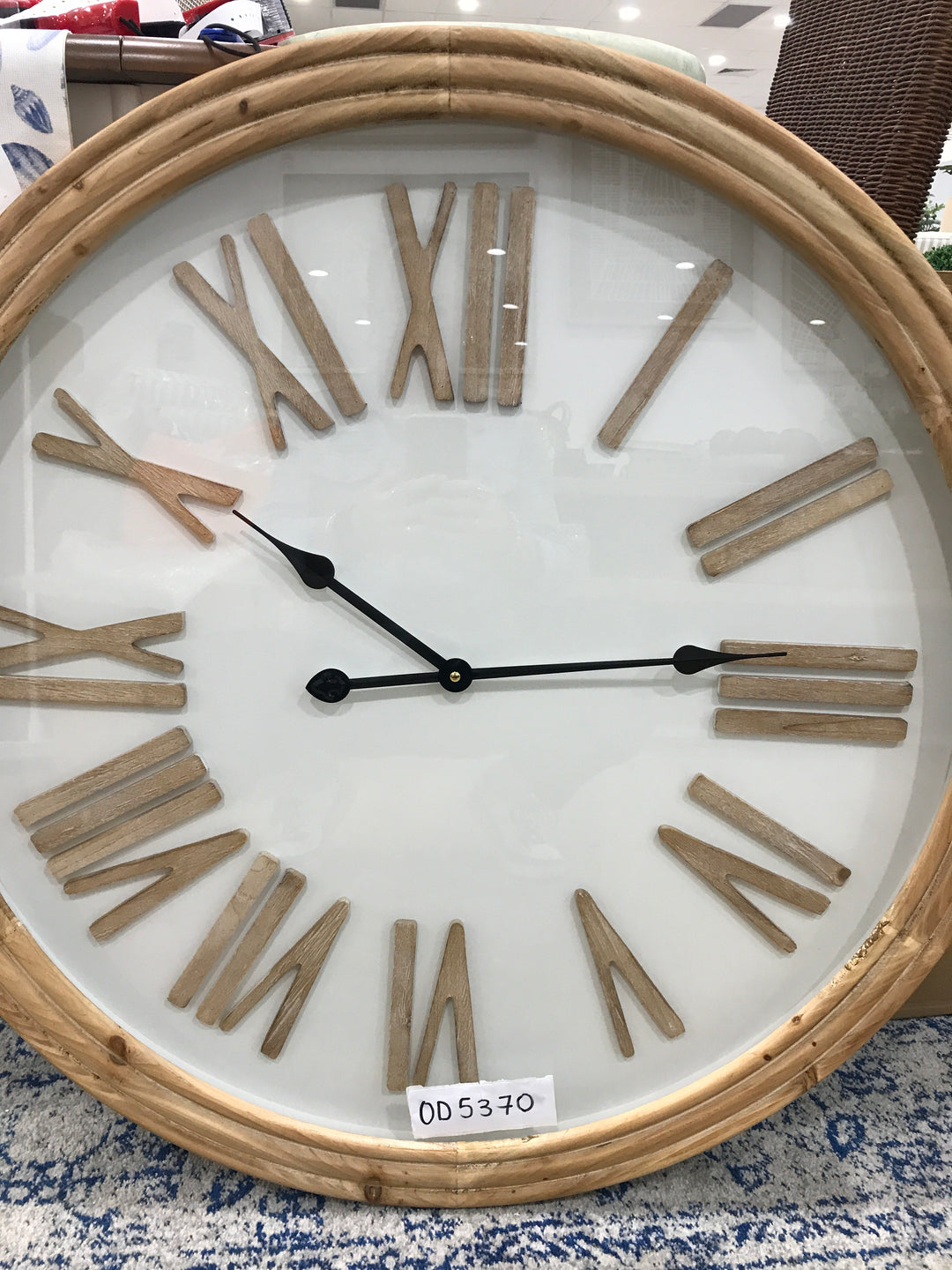 Collins Wood Clock 78cm Natural