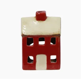 Alsace Petite Tea Light  Chalet Red Cream