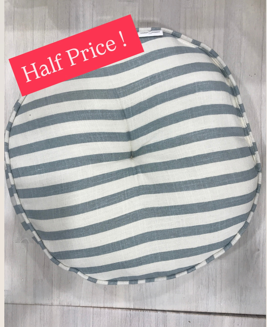 Montauk Round Cotton Cushion 40cm Sage