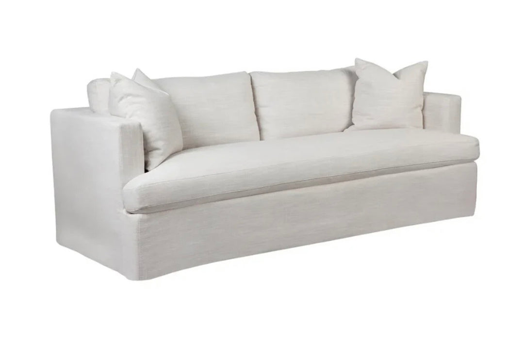 Manhattan 3 Seater Sofa White Linen
