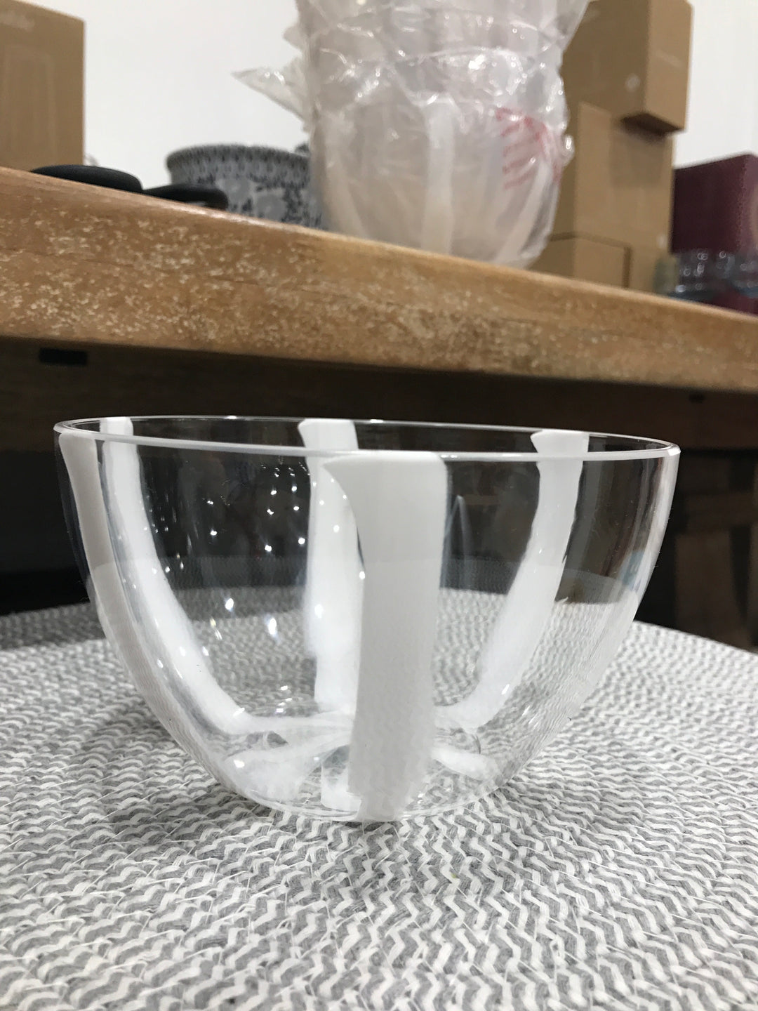 Cabana Acrylic Bowl 14x8cm White