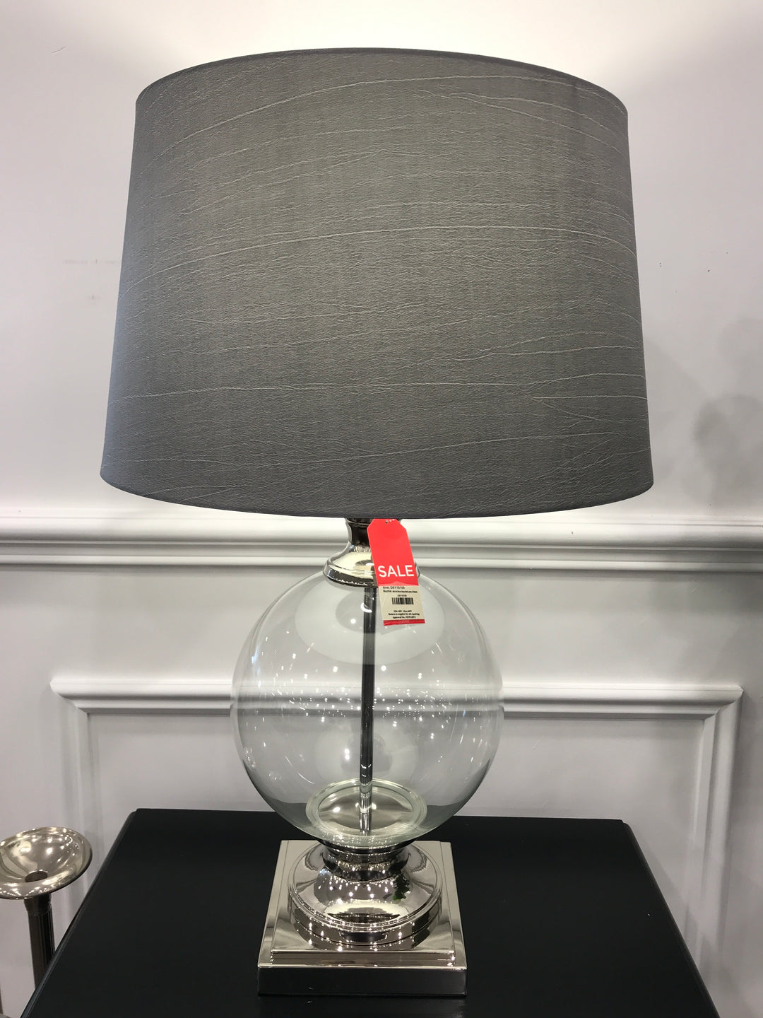 Olivia Glass Ball Lamp & Shade
