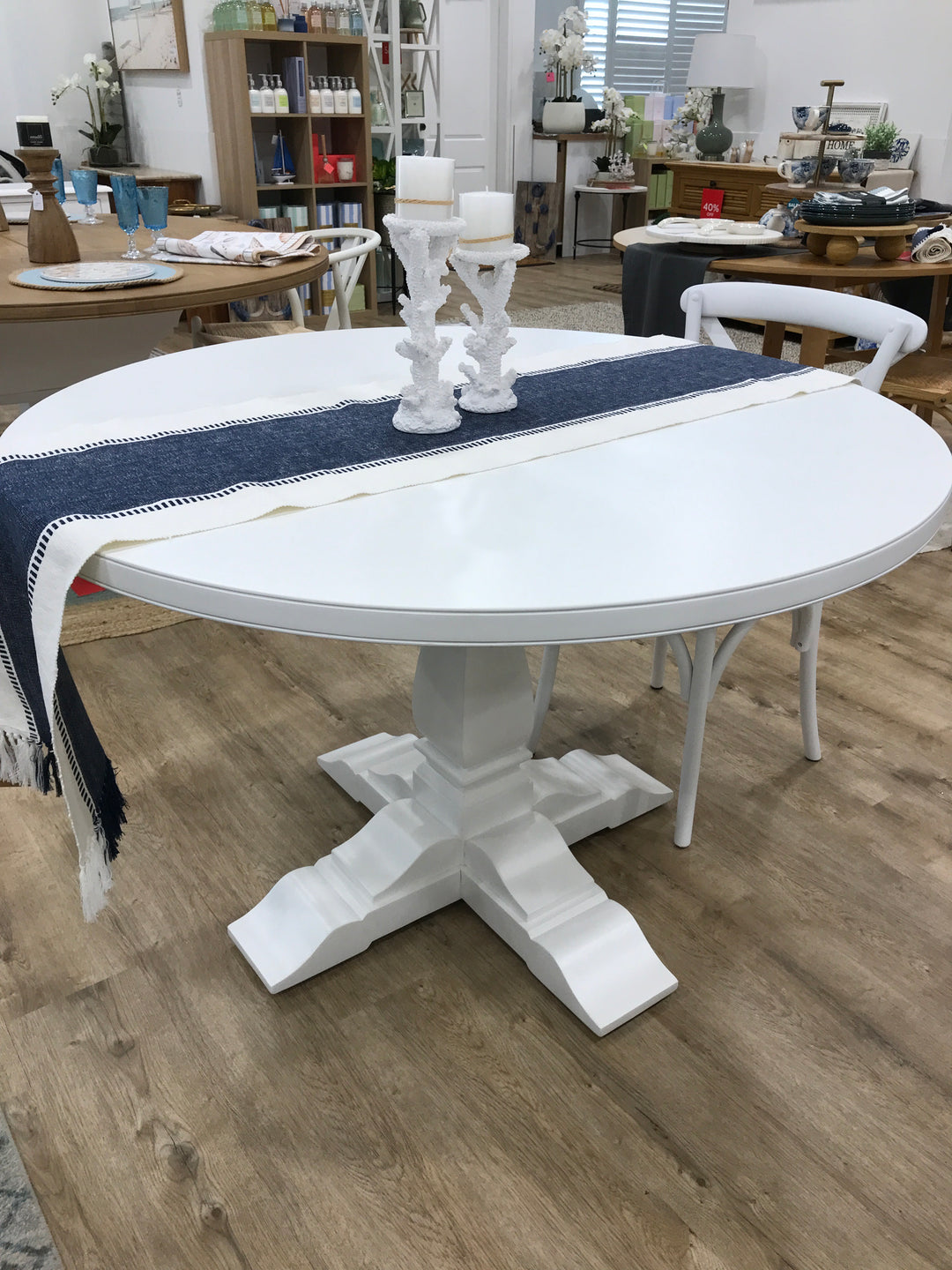 Hampton Round Dining Table 120cm Diameter