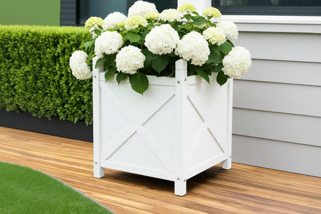 Hampton Poly Timber Outdoor Planter Box Medium 50cm