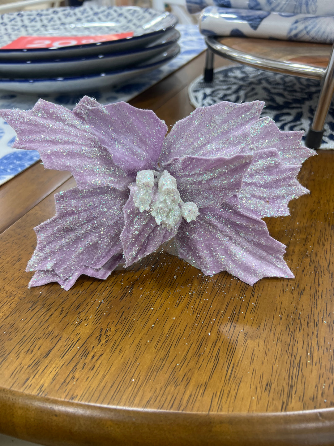 Lavender Clip on Poinsettia