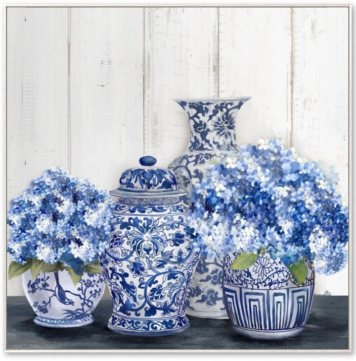 Hampton Blue & White Canvas Set of 2