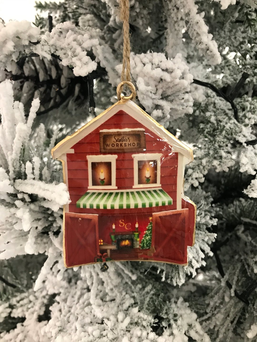 Santas Workshop Hanging House