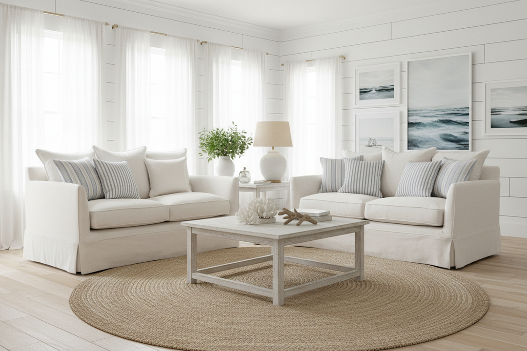 East Hampton 2 Seat Sofa Bed Beige