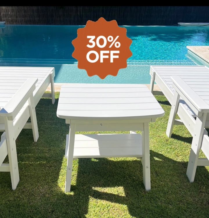 Hampton Outdoor Poly Timber Square Side Table