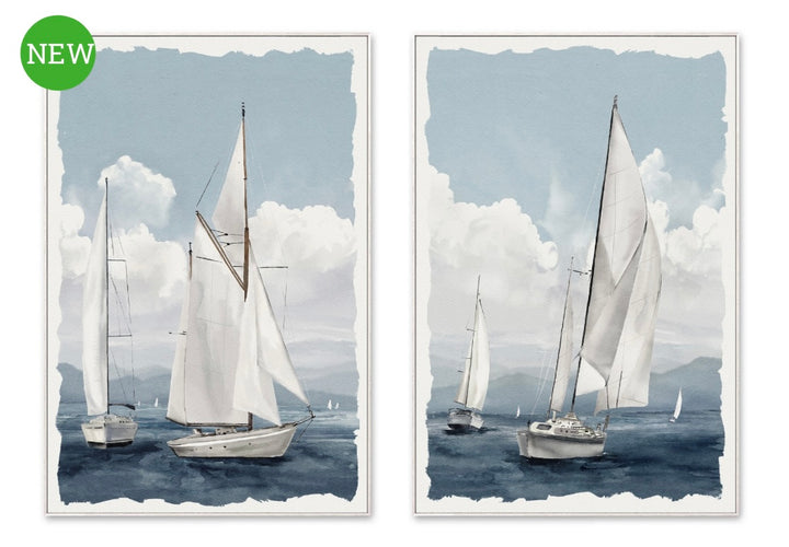 Ocean Breeze Canvas Set of 2