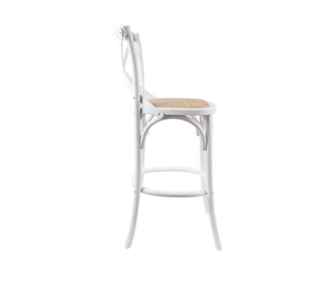 Hampton Vivid White Kitchen Bar Stool
