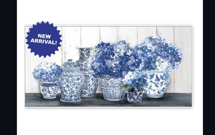 Blue & White Canvas