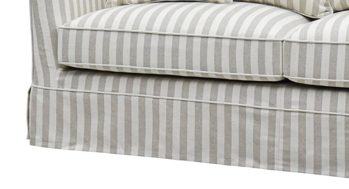 Ayla Hamptons 2 Seater Sofa Natural Stripe