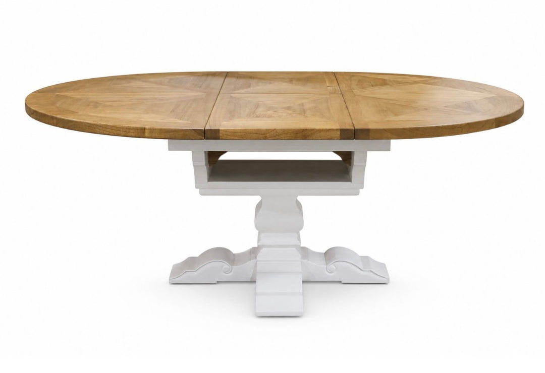 Havana Extendable Dining Table White Leg 150-200cm