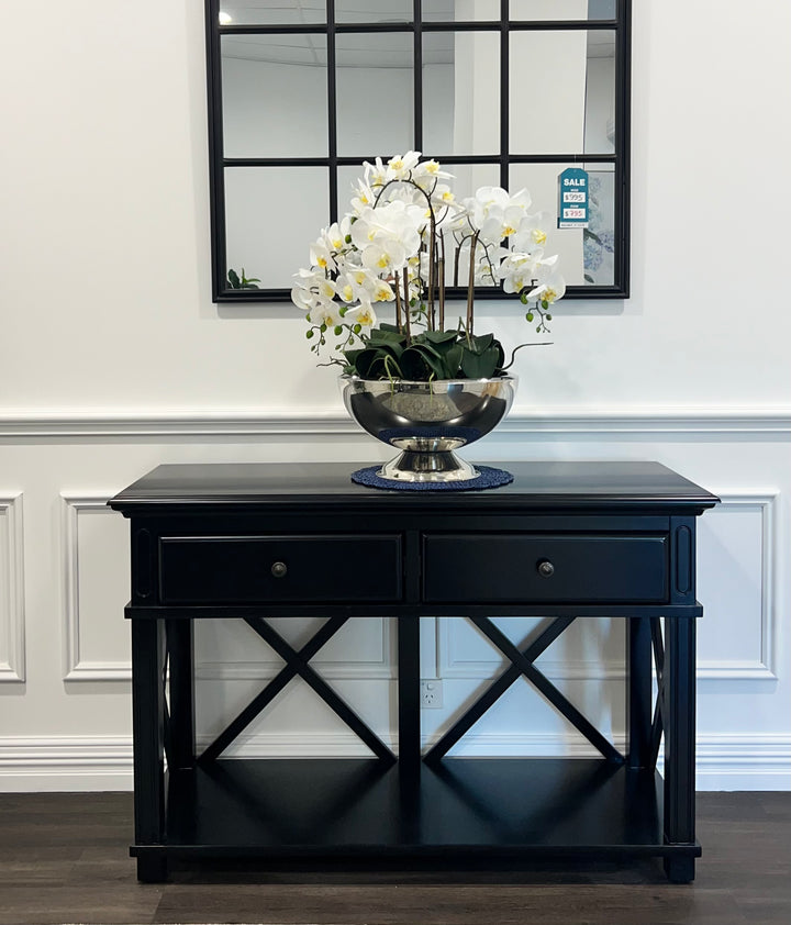Sorrento 2 Drawer Console Black
