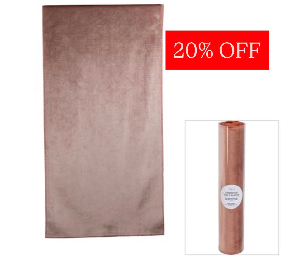 Luxe Velvet Table Runner Dark Pink