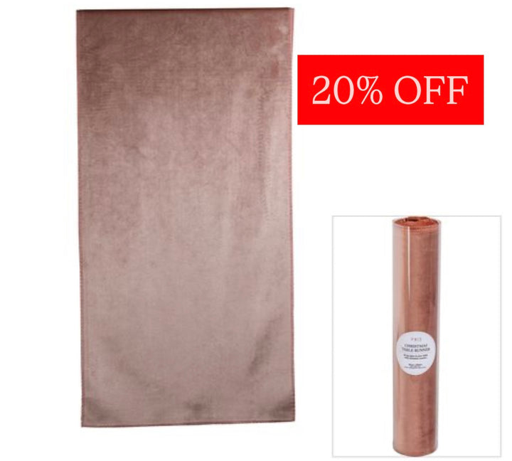 Luxe Velvet Table Runner Dark Pink