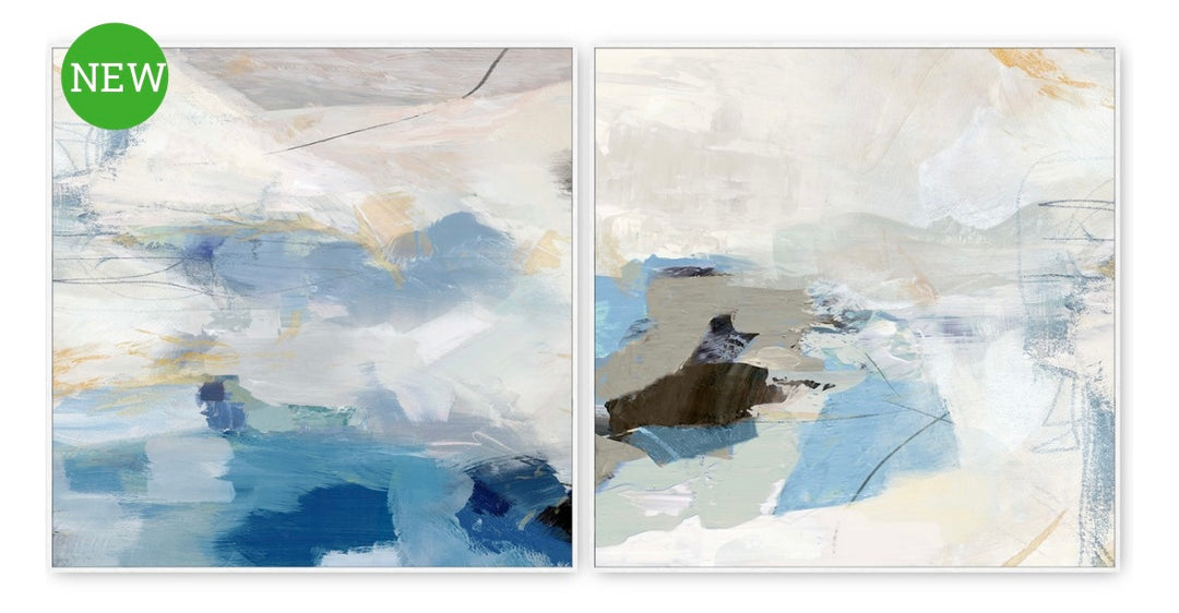 Glacial Canvas Set of 2 Prints