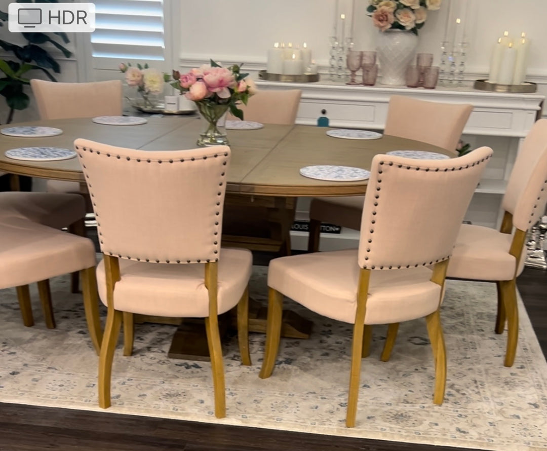 Chloe Linen Dining Chair FLOORSTOCK CLEARANCE