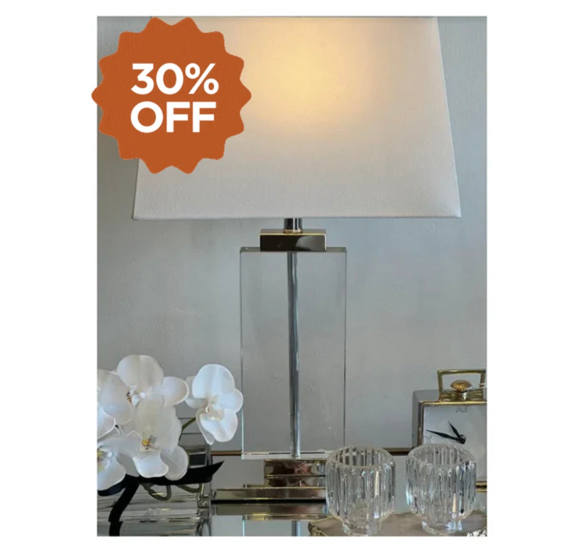 Ritz Crystal Lamp – HAMPTONS STYLE INTERIORS PERTH