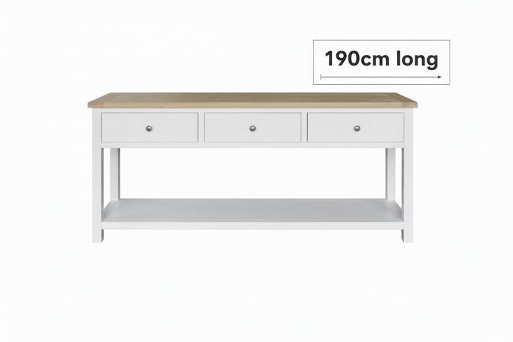 Laguna 3 Drawer Console Table 190cm