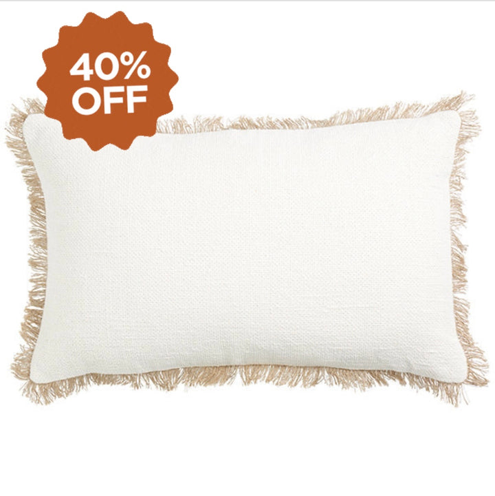 Hamptons Saint Tropez Linen Lumbar Cushion