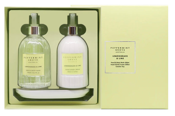 Lemongrass & Lime Set with Ceramic Tray