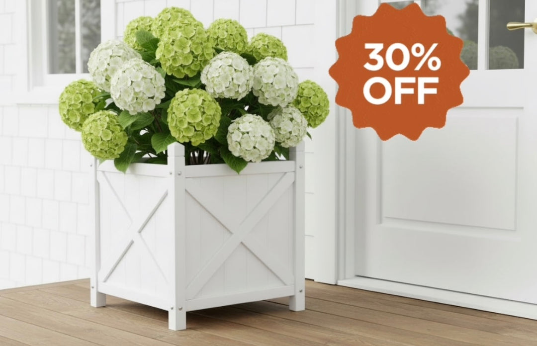 Hampton Poly Timber Outdoor Planter Box Small 40cm