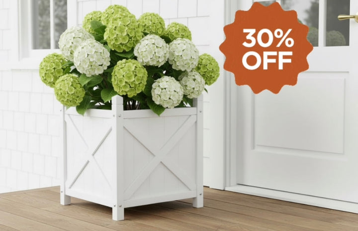 Hampton Poly Timber Outdoor Planter Box Small 40cm