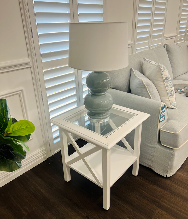 Sorrento Square Side Table White