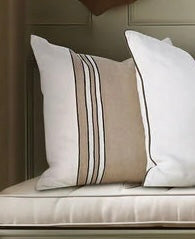 Hamptons Linen Chateau Stripe Cushion