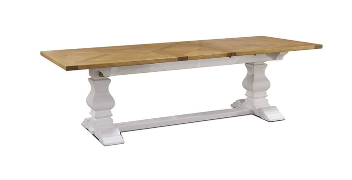 Havana Extendable Dining Table White Leg 210cm to 310cm
