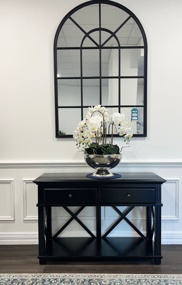 Sorrento 2 Drawer Console Black