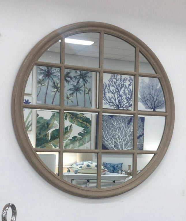 Hampton Round Beige Mirror 1.2m Diameter