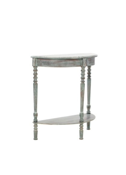 Reef Half Round Carved Console Table