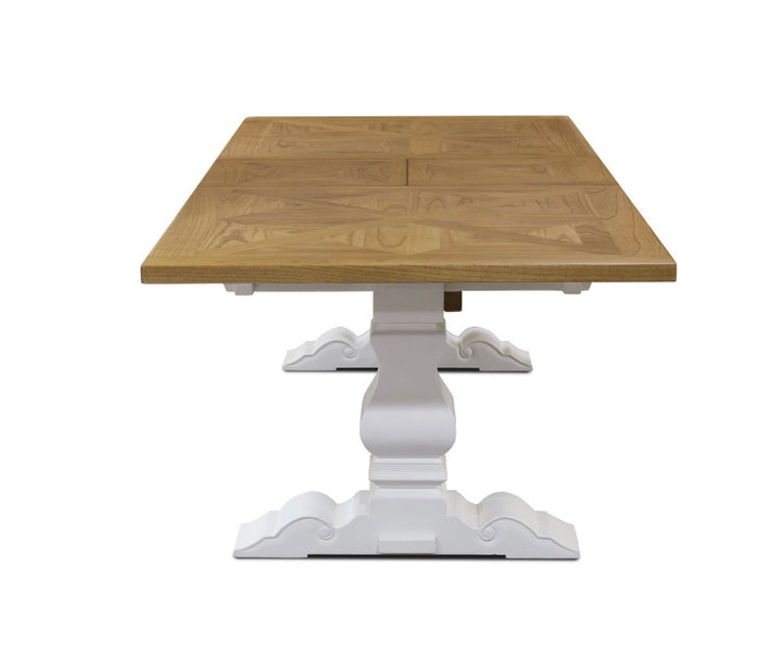 Havana Extendable Dining Table White Leg 210cm to 310cm