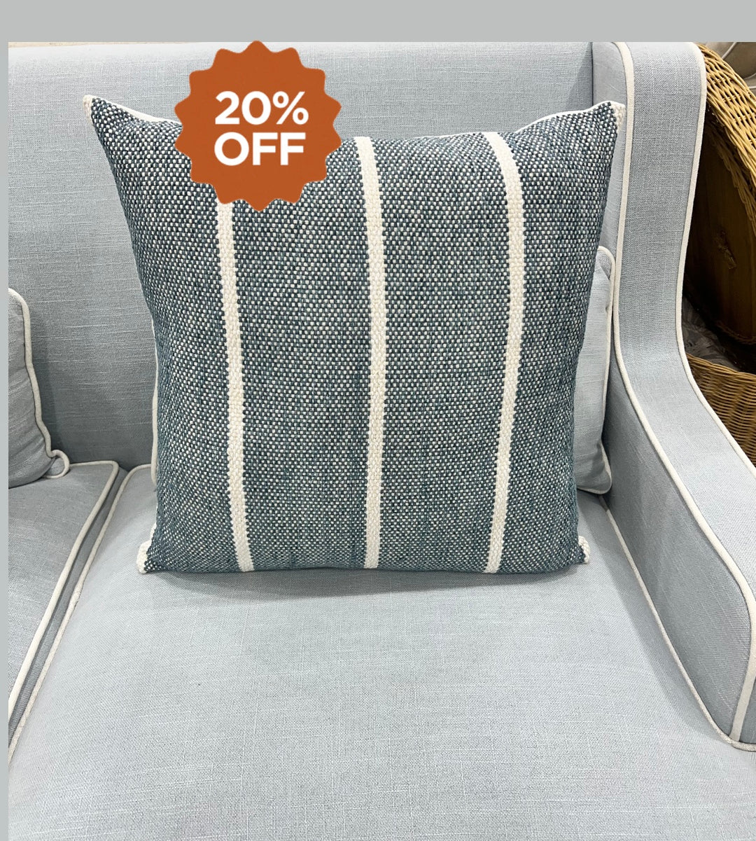 Hamptons Sorrento Blue Cushion