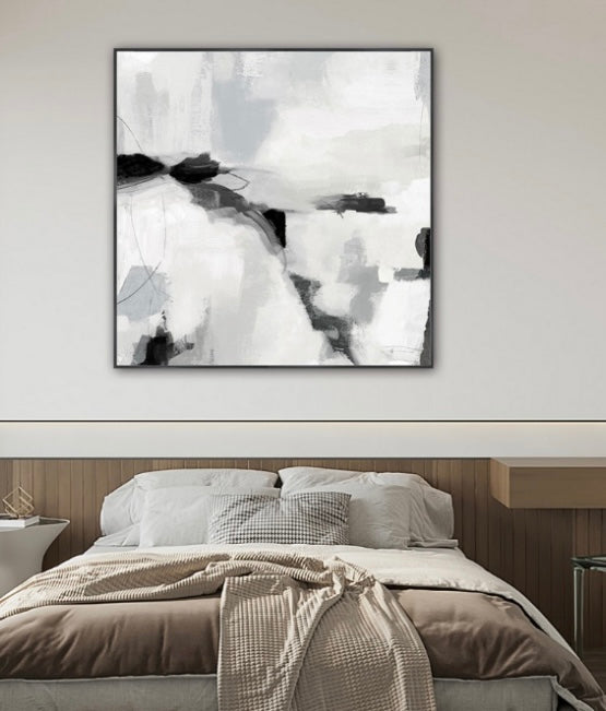 Clouds Framed Canvas